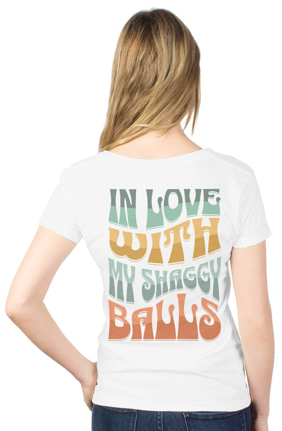 In Love With My Shaggy Balls | Women's V-Neck